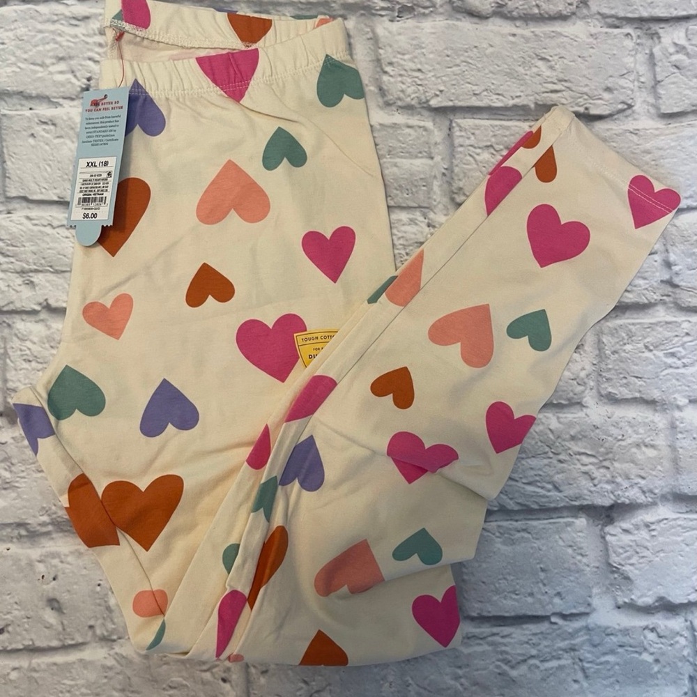 Cat & Jack Colorful Heart Print Leggings